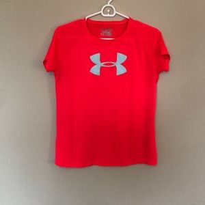 Bright Coral Under Armour Athletic Top